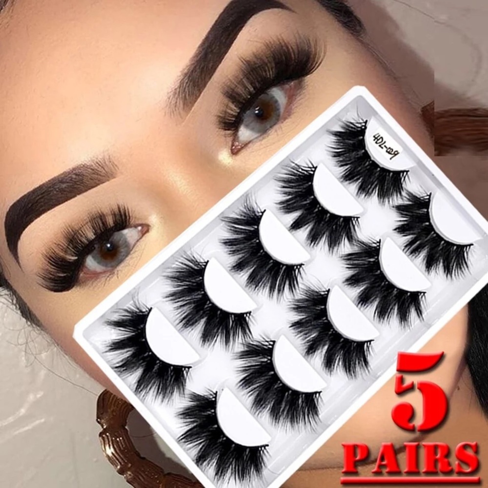 🔥🔥 Mink False Lashes 4DFaux 5 Pair🔥🔥